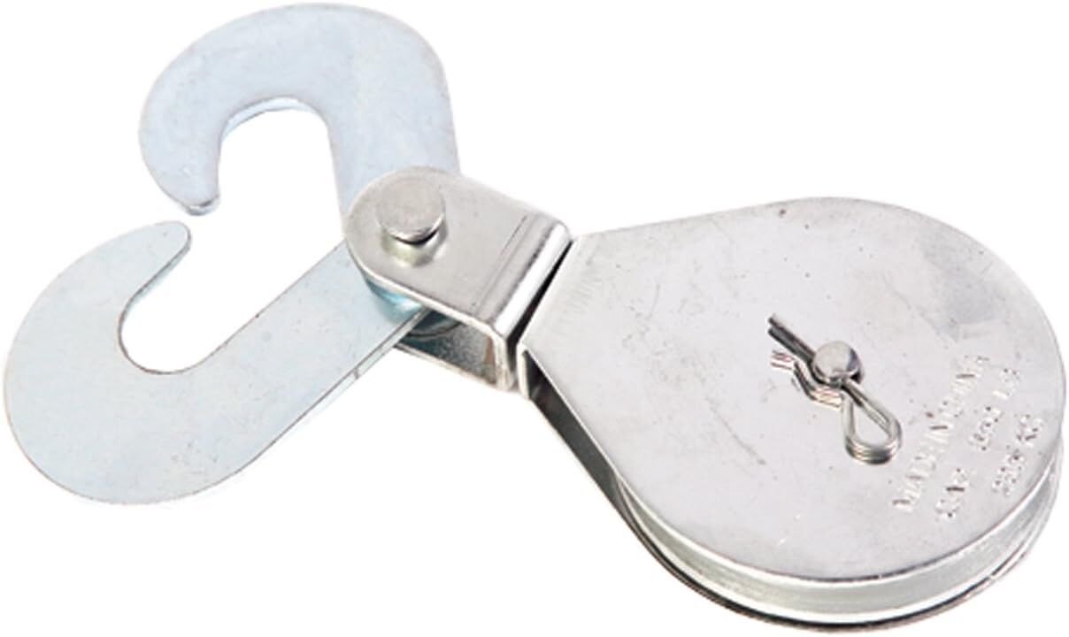 Koch Industries Zinc Plated Swivel Scissor Hook Cable Block, 3-In