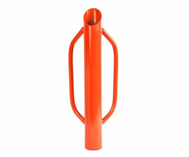 Post Driver, With Handles, Powder Coated, Orange, 2.95" X 23.6"