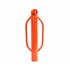 Post Driver, With Handles, Powder Coated, Orange, 2.95" X 23.6"