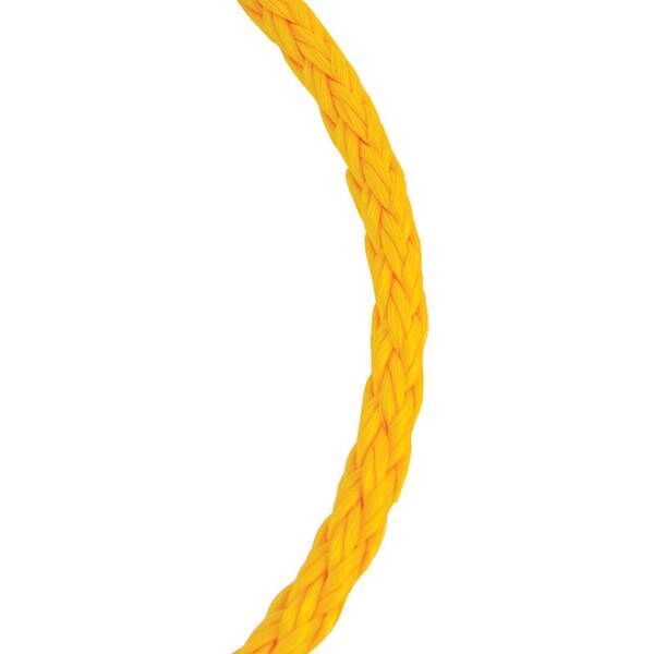 Koch Industries Yellow Hollow Braid Polypropylene Rope, 3/8-In X 50-Ft