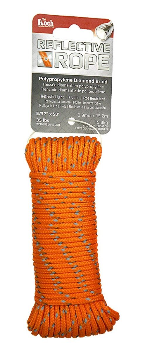 Koch Industries Polypropylene Diamond Braid Orange Reflective