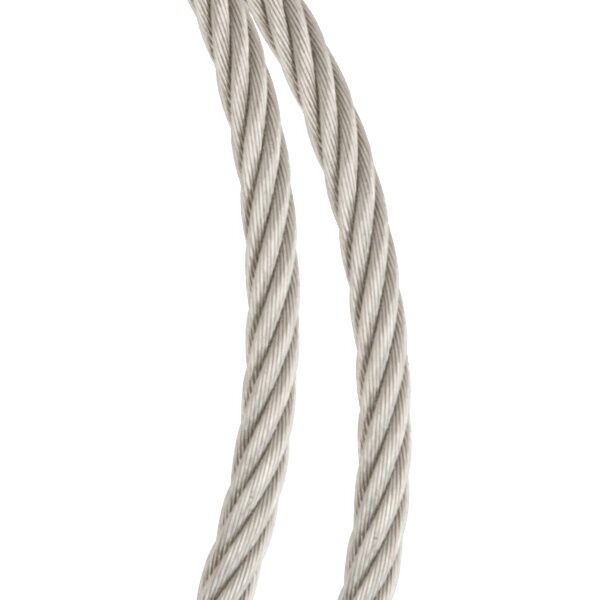 Koch Industries 7 x 7 Clear Vinyl Coated Stainless Steel Cable, 3/32-In To 3/16-In x 50-Ft