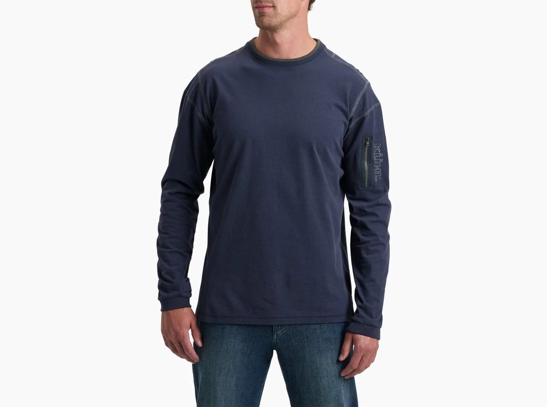 KUHL Men's Kommando Crew Shirt in Mutiny Blue
