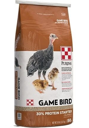 Purina Game Bird 30% Protein Starter Crumbles, 50-Lb