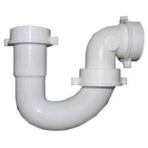 Lasco PVC J-Bend Repair Trap With Slip Joint Elbow, 1 1/2-In