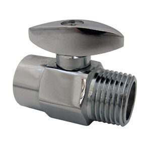 Lasco Chrome Plated Brass Shower Volume Control, 1/2-In FIP x 1/2-In MIP