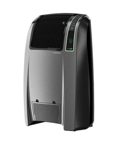 Lasko Grey Cyclonic Ceramic Space Heater With Remote, 1500-Watt