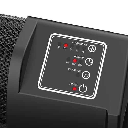 Lasko Black Low Profile Space Heater With Electronic Display, 1500-Watt