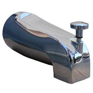 Lasco Chrome Bathtub Diverter Spout, 1/2-In FPT