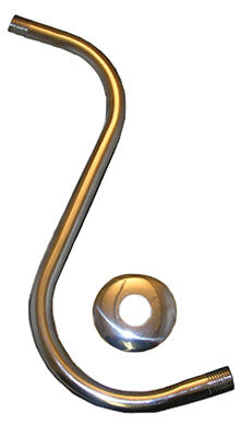 Lasco 10-In Chrome Plated Type S Shower Arm With Flange