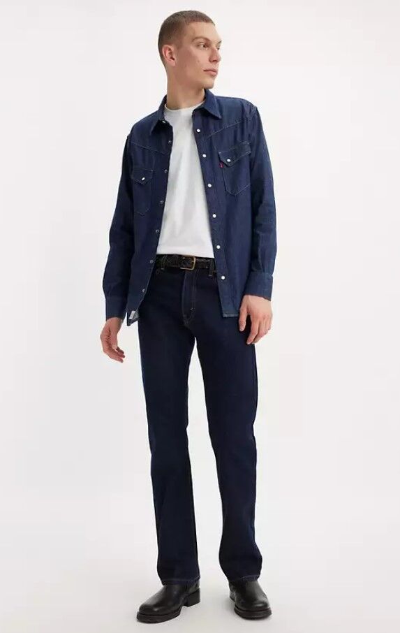 Levi's Men's 517 Bootcut Jeans in Rinse Dark Wash