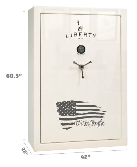 Liberty Safe We The People 60 Gun Safe in White