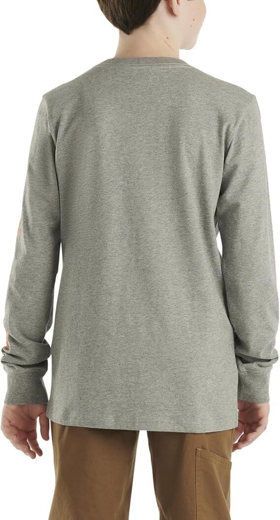 Carhartt Boy's Long Sleeve Crewneck Pocket T-Shirt
