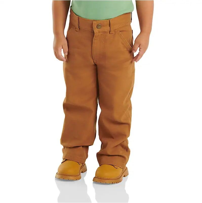 Carhartt Boy's Canvas Dungaree in Carhartt Brown