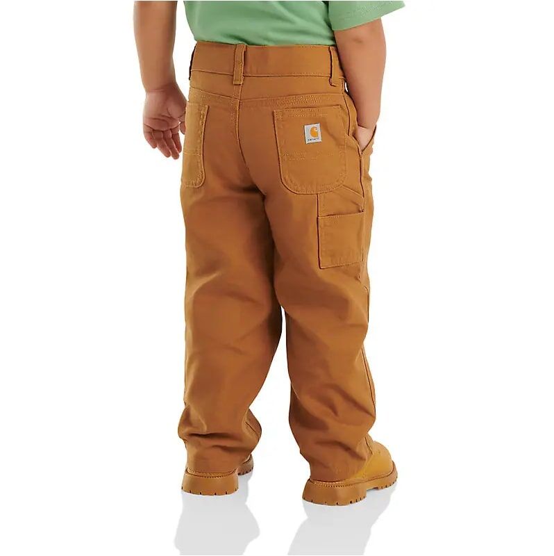 Carhartt Boy's Canvas Dungaree in Carhartt Brown