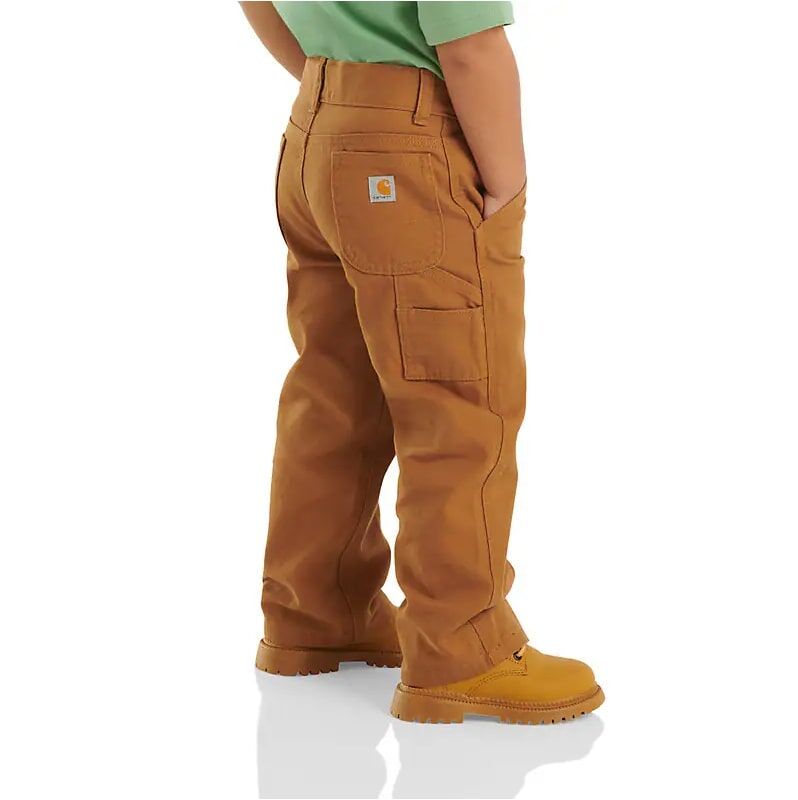Carhartt Boy's Canvas Dungaree in Carhartt Brown