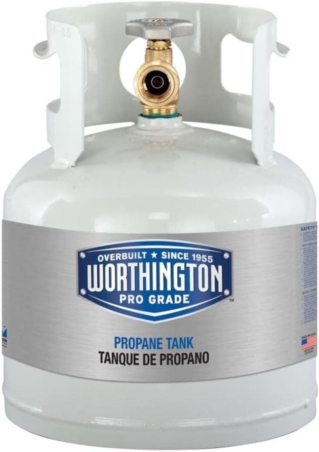 Worthington Steel Portable Propane Tank, 4 1/4-Lb