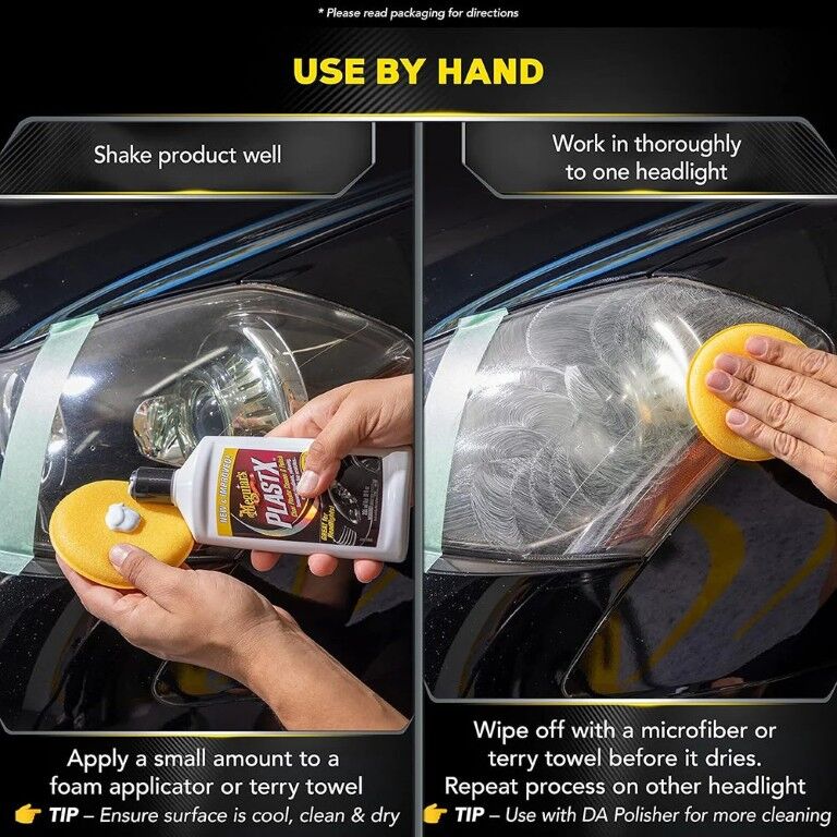 Meguiar's PlastX Clear Plastic Cleaner & Polish, 10-Oz