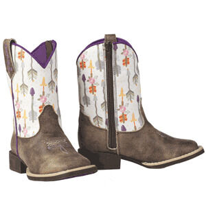 M & F Western Kids' Hannah Twister Toddler Boot in Brown