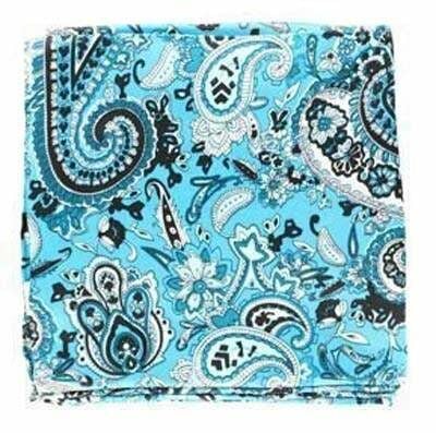 M&F Western Men's Wild Rag Tie in Turquoise Paisley