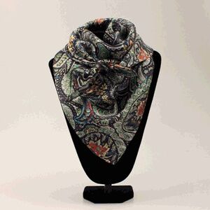 M & F Western Floral & Scrolling Print Wild Rag, 33-In