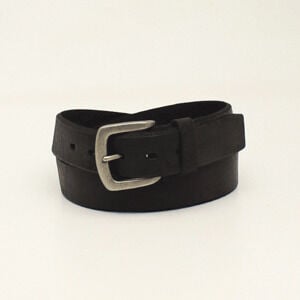 M & F Western Men's Ariat Leather Belt in Black