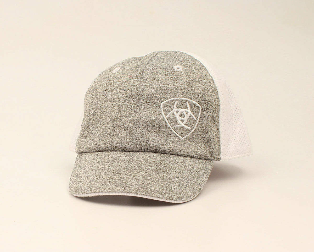 Boy's Infant Ariat Cap with Offset White Logo in Gray