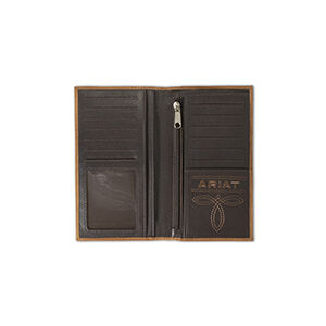 M & F Western Men's Ariat USA Flag Patch Rodeo Wallet