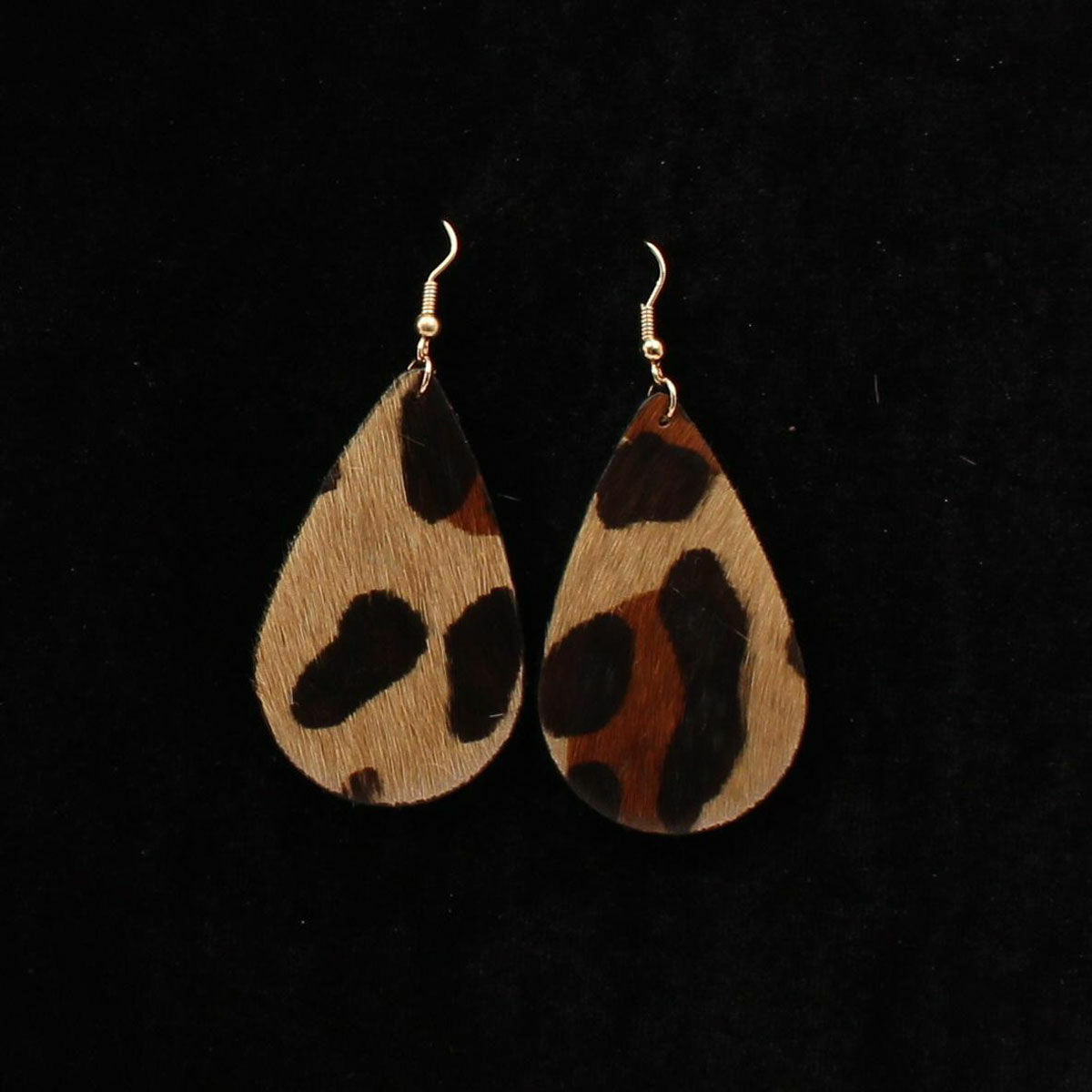 Leopard Print Teardrop Earrings
