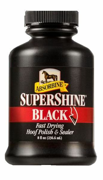 Absorbine Supershine Hoof Black Polish And Sealer, 8-Oz