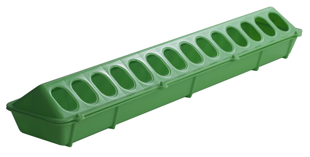Little Giant Plastic Flip-Top Poultry Ground Feeder -20", Lime Green