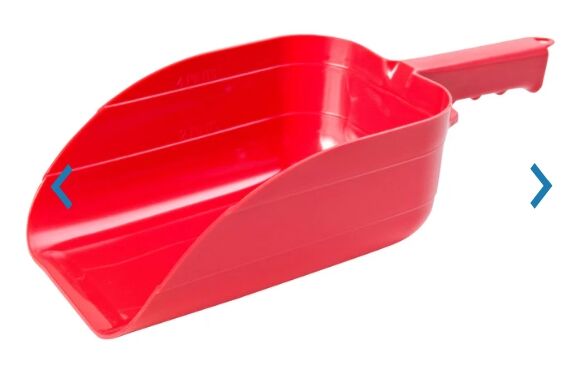 Little Giant 5 Pint Plastic Red Utility Scoop