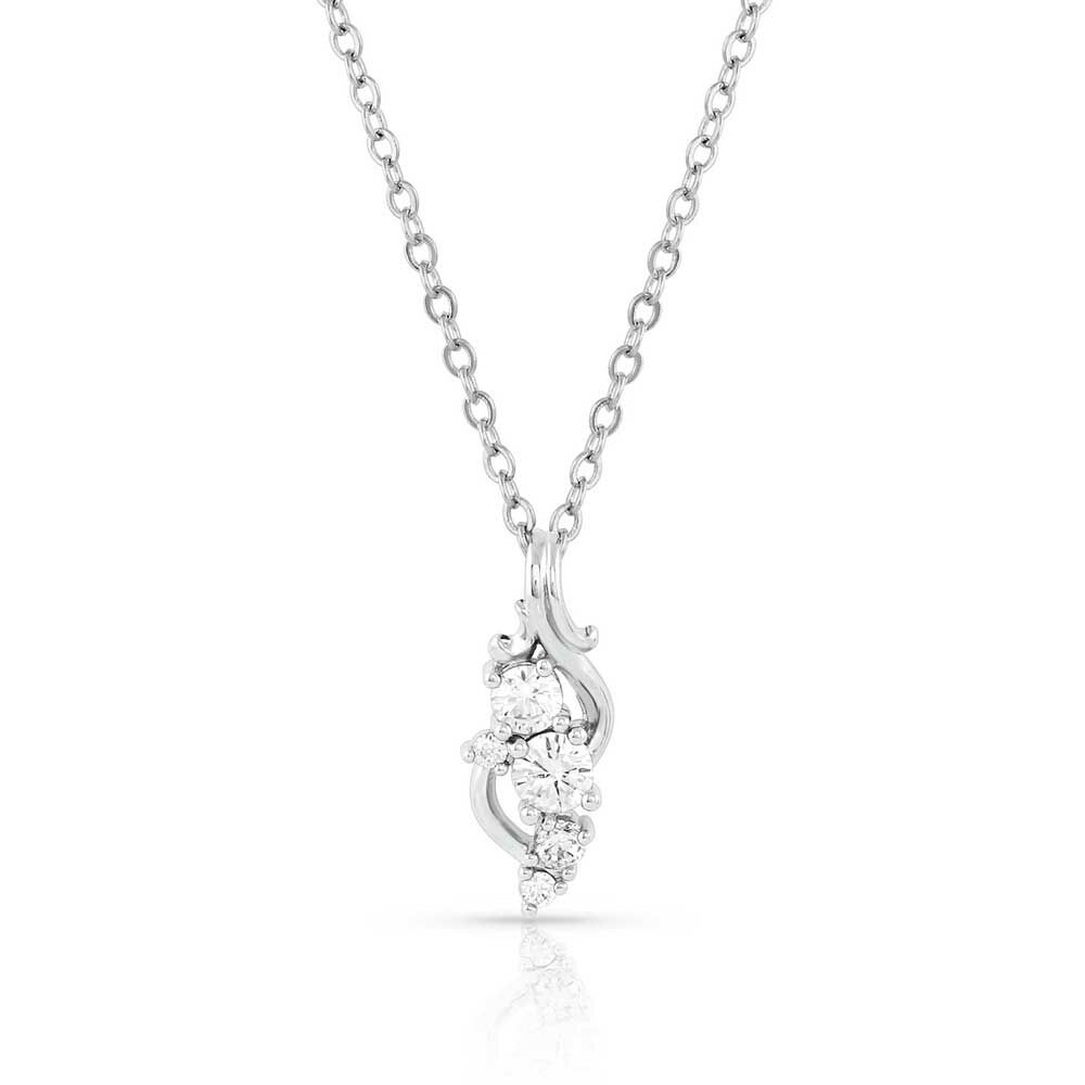 Fiery Ice Flower Necklace