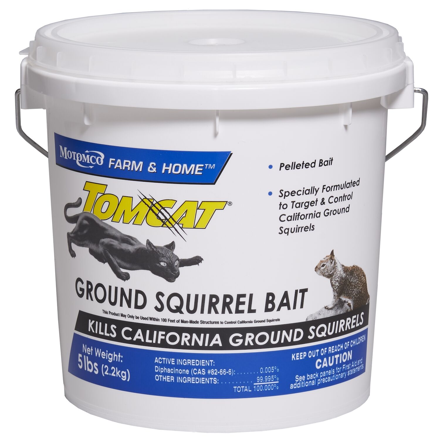 Tomcat Ground Squirrel Bait, 5-Lb