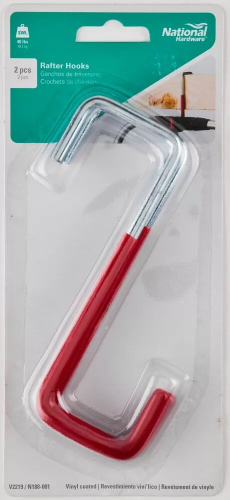 National Hardware Red Vinyl Rafter Hooks