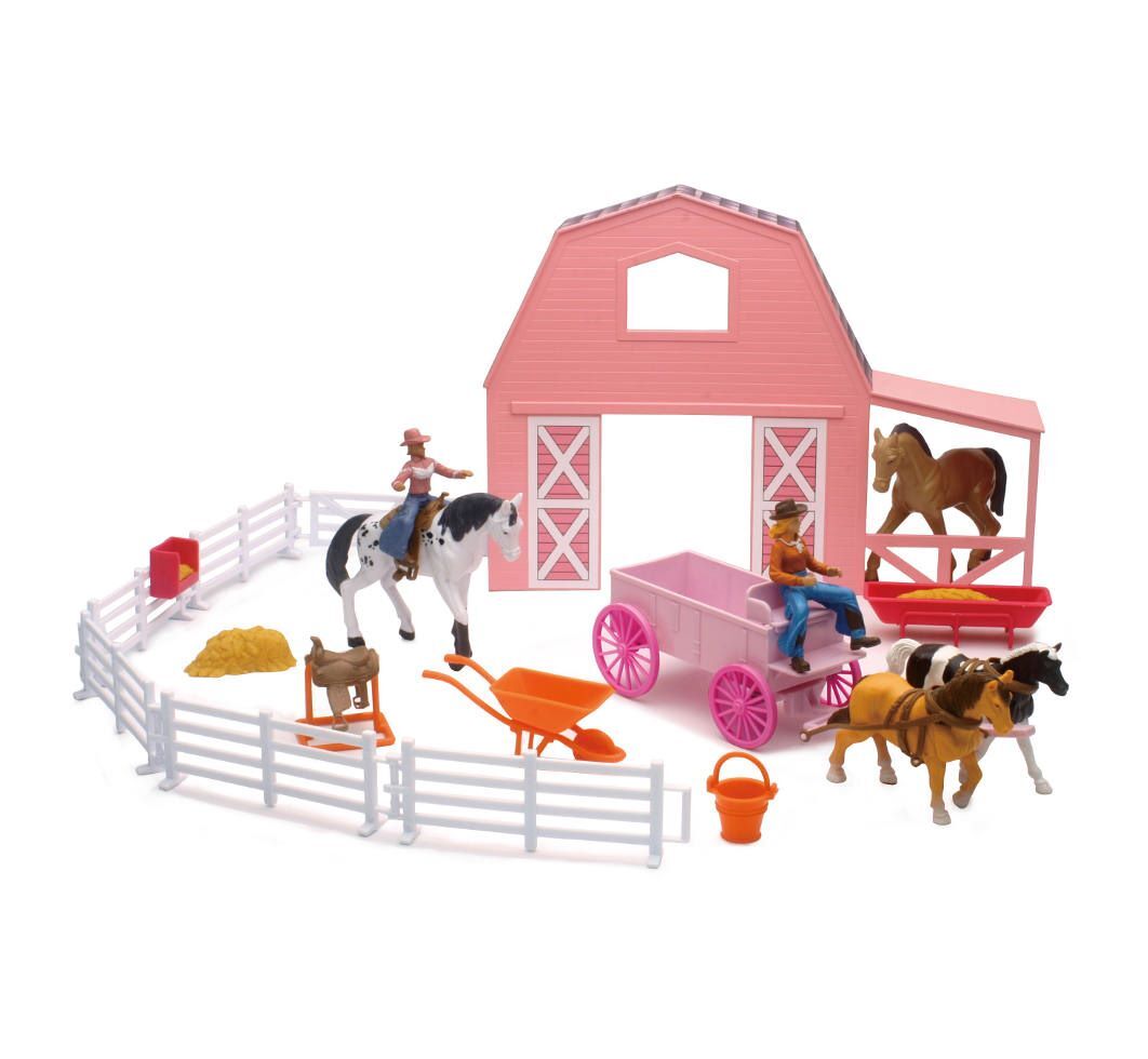Valley Ranch Pink Barn Play Set