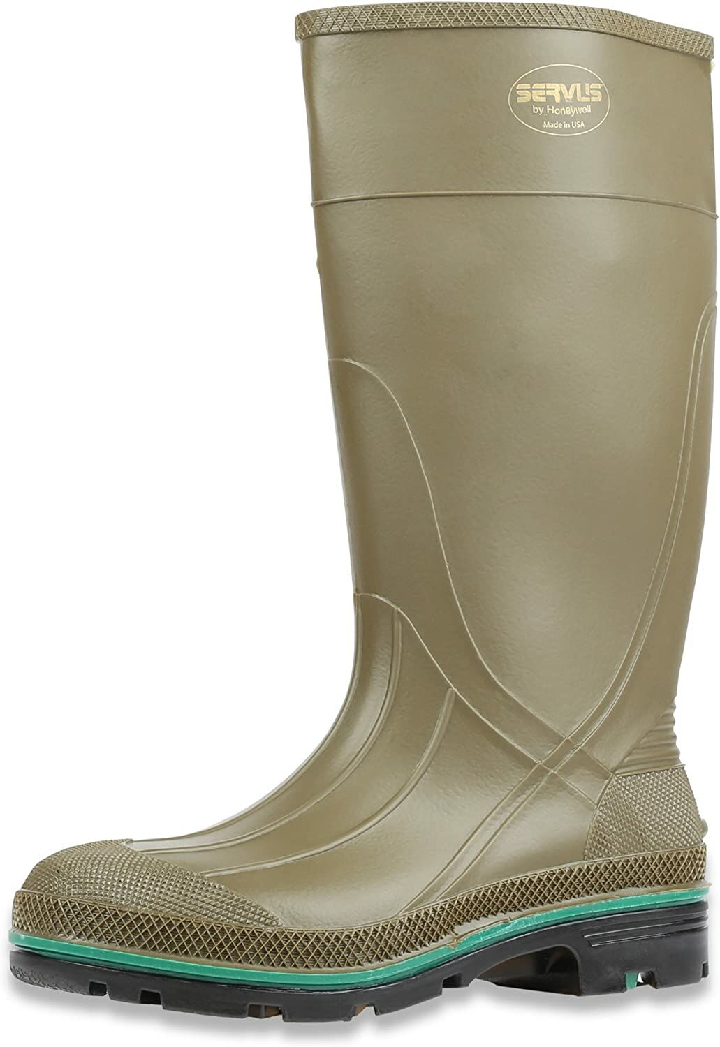 Men's Servus MAX 15-In PVC Chemical-Resistant Soft Toe Work Boot in Olive