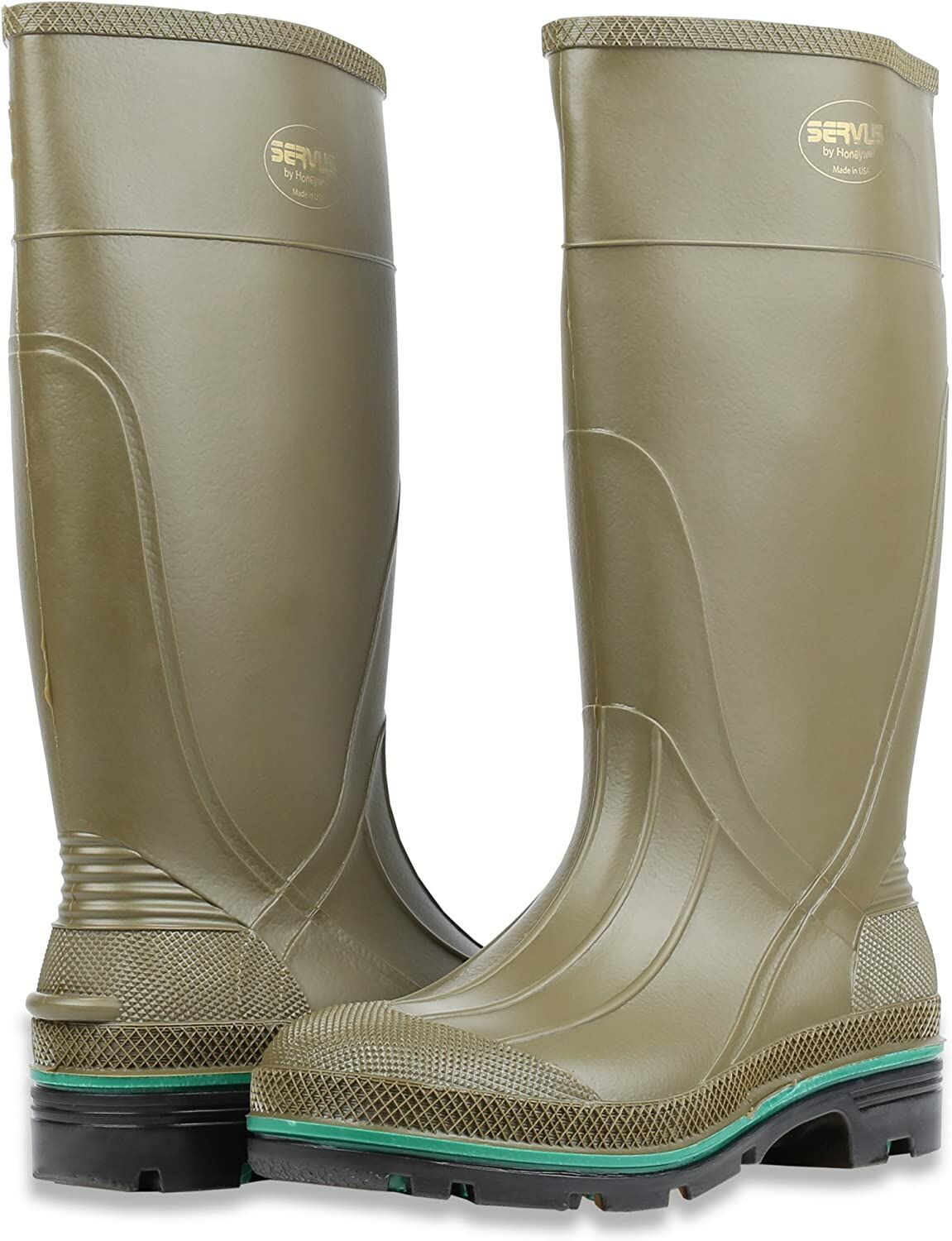 Men's Servus MAX 15-In PVC Chemical-Resistant Soft Toe Work Boot in Olive