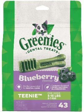 Greenies™ Dental Treats, Blueberry Flavor, Teenie Dog, 43-Ct
