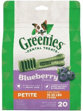 Greenies™ Dental Treats, Blueberry Flavor, Petite Dog, 20-Ct