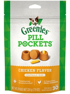 Pill Pockets™, Chicken Flavor Capsule for Dogs, 30-Ct
