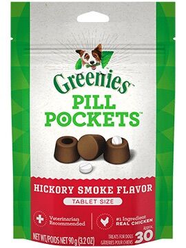 Pill Pockets™ Hickory Smoke Flavor Tablet For Dogs, 30-Ct