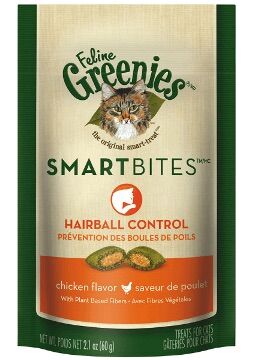 Feline Greenies™ Smartbites™ Hairball Control Treat, Chicken Flavor, 2.1-Oz