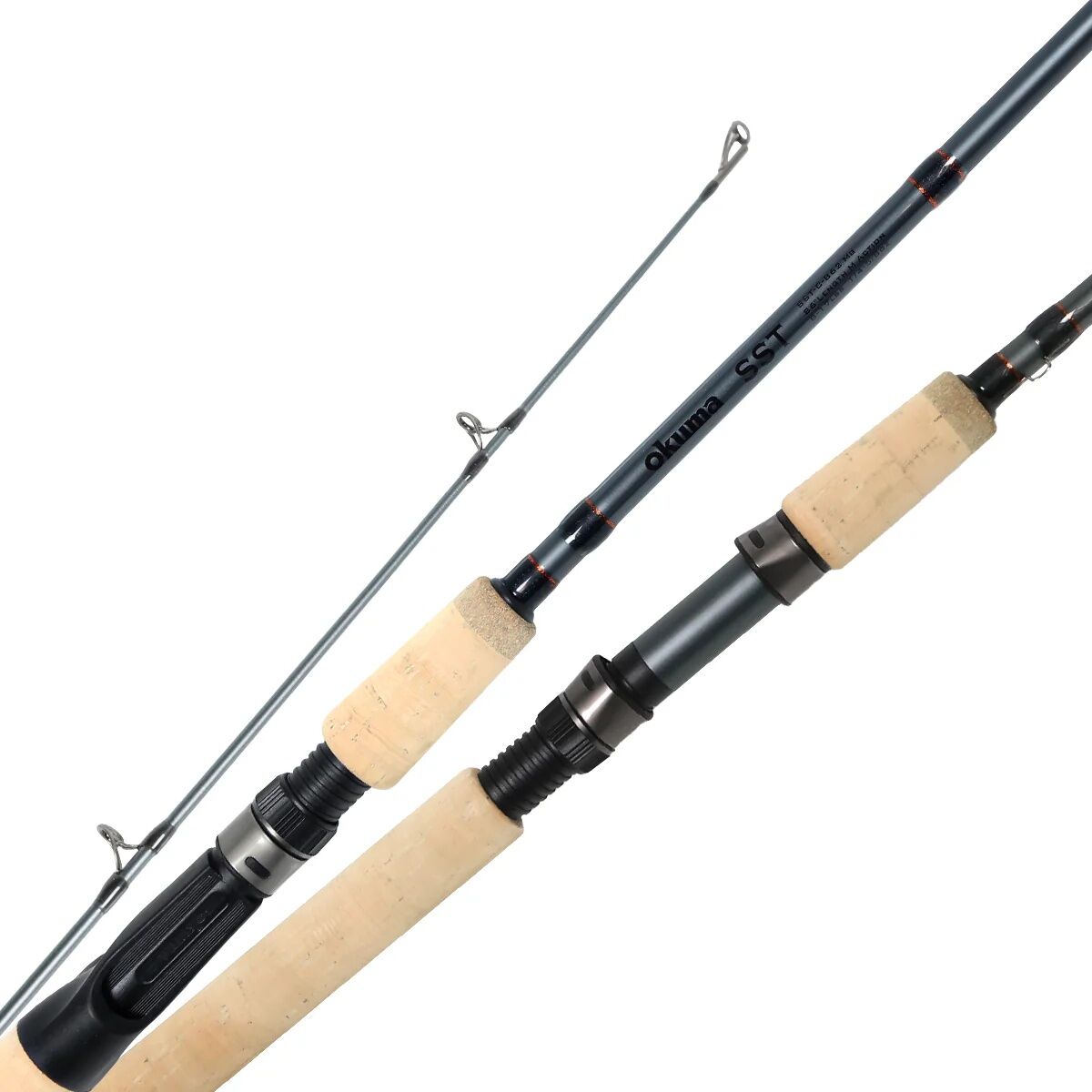 Okuma SST "A" Cork Grip Spinning Rod M, 2-Piece, 9-Ft 6-In