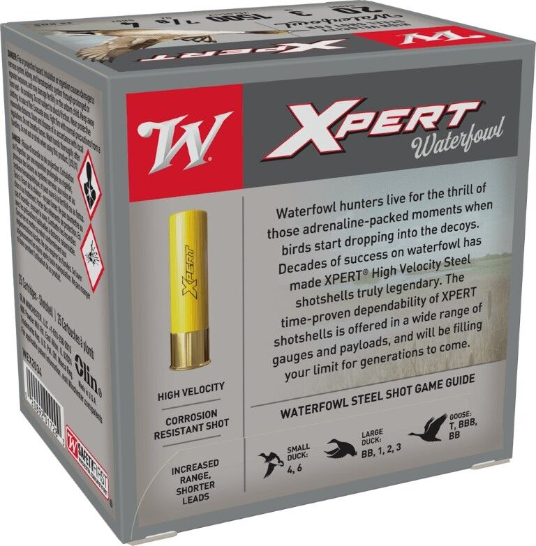 Winchester Xpert Waterfowl 20 Gauge 3" #4 Shot, 7/8-Oz, 25-Rd