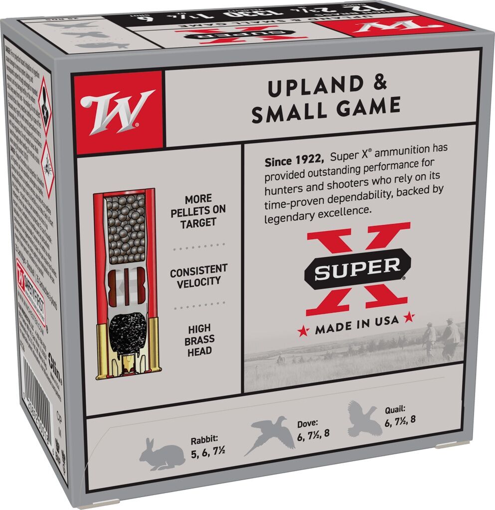 Winchester Super-X 12 Gauge 2 3/4" #6 Shot, 1 1/4-Oz, 25-Rd
