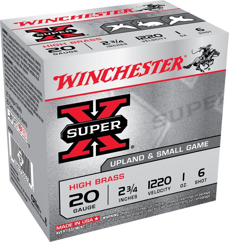 20 Gauge 2.75 Super-X 6 Shot Upland and Small Game Shells