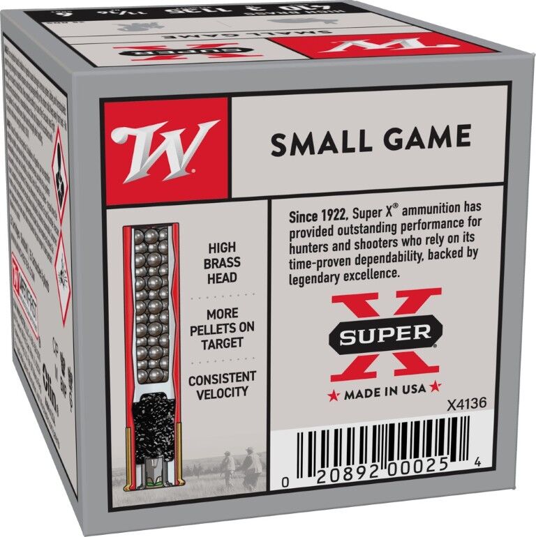 Winchester Super-X .410 Bore 3" #6 Shot, 11/16-Oz, 25-Rd