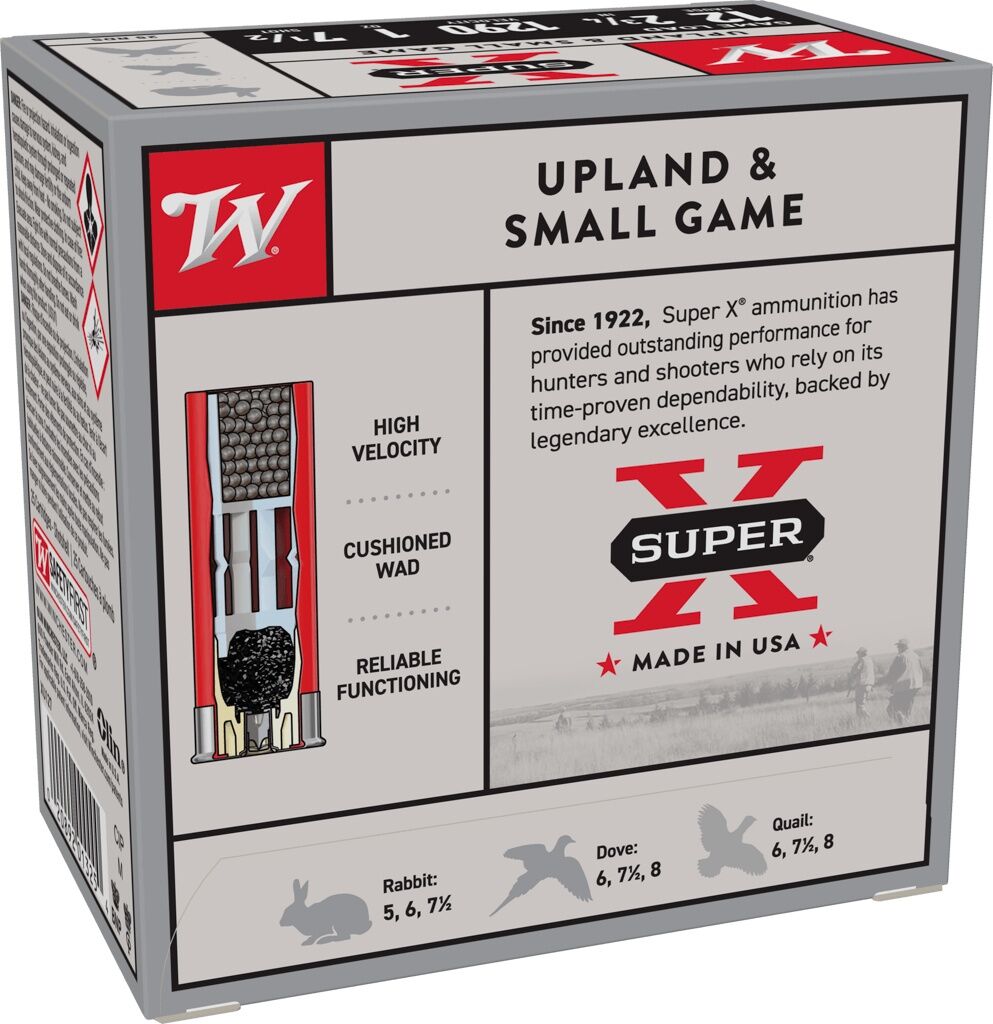 Winchester Super-X 12 Gauge 2 3/4" #7.5 Shot, 1-Oz, 25-Rd