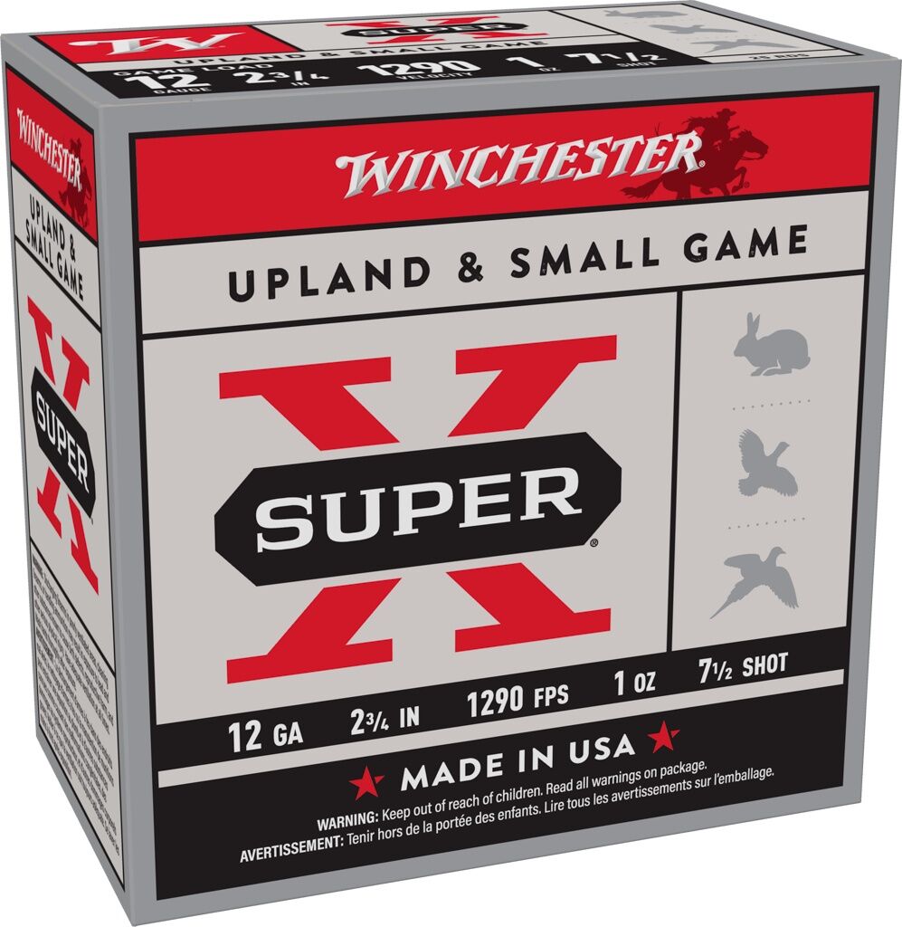 Winchester Super-X 12 Gauge 2 3/4" #7.5 Shot, 1-Oz, 25-Rd